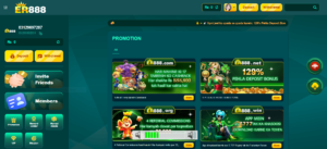 ER888 game interface screenshot.